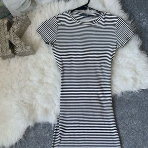 Stripped casual dress